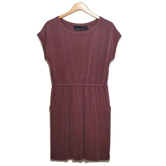 Cynthia Rowley Red Mini Dress Scoop Neck Short Sleeve Casual Summer Athleisure L - Picture 14 of 14